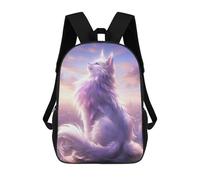 sinyumoney Elegant White Cat Sac À Dos Scolaire Pour Filles Et Garçons, Sac À Dos Avec Poche, Sac À Dos Tendance Pour Enfants 17inch