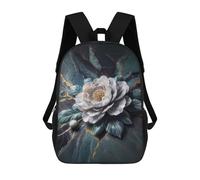 sinyumoney Elegant White Flower on Marble Background Sac À Dos Enfant, Sac À Dos Anime, Grand Sac À Dos Enfant, Sac À Dos Imprimé En 3D Pour Enfants, Cartable, Cartable Pour Garçons Et Filles 17inch