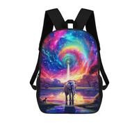 sinyumoney Elephant in A Colorful Dreamland Sac À Dos Scolaire Pour Enfants, Imprimé En 3D, Tendance Et Décontracté, Pour Garçons, Élèves Du Primaire Et Du Collège 17inch