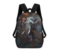 sinyumoney Elephant in Enchanted Forest -1 Sacs À Dos Imprimés En 3D Pour Enfants, Sacs D'école Tendance Pour Garçons, Sacs De Voyage, Sacs Scolaires Pour Élèves Du Primaire 17inch