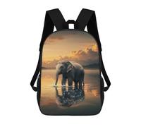 sinyumoney Elephant in Water with Constellation Reflection Sac À Dos En Peluche À Motif Dessin Animé, Sac À Dos 3D Pour Enfants, Idée Cadeau D'anniversaire Pour Garçons Et Filles 17inch