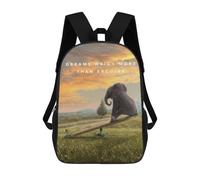 sinyumoney Elephant on Seesaw Dream Over Excuse Sacs À Dos Imprimés En 3D Pour Enfants, Sacs D'école Tendance Pour Garçons, Élèves Du Primaire Et Du Collège 17inch