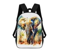 sinyumoney Elephant Sacs À Dos Imprimés En 3D 17inch Sac À Dos Scolaire Pour Enfants, Sac À Dos Décontracté Pour La Journée, Sac De Voyage Décontracté Pour Les Élèves Du Collège