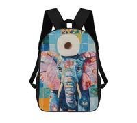 sinyumoney Elephant with Toilet Paper Sacs À Dos Imprimés En 3D Pour Enfants, Sacs D'école Tendance Pour Garçons, Sacs De Voyage, Sacs Scolaires Pour Élèves Du Primaire 17inch