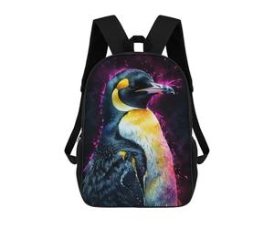 sinyumoney Emperor Penguin Watercolor Sac À Dos, Cartable Imprimé En 3D, Sac À Goûter, Sac À Dos De Voyage, Sac À Dos Entre Amis, Sac À Dos Scolaire Pour Filles Et Garçons 17inch