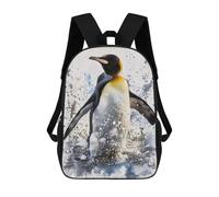sinyumoney Emperor Penguin Watercolor Sacs À Dos Imprimés En 3D Pour Enfants, Sacs D'école Tendance Pour Garçons, Sacs De Voyage, Sacs Scolaires Pour Élèves Du Primaire 17inch