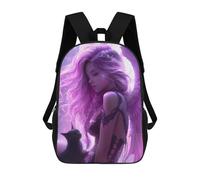 sinyumoney Enchanted Angelic Fantasy Artwork Sacs À Dos 17 Pouces Pour Enfants, Sacs D'école Imprimés En 3D Pour Élèves Du Primaire Et Du Collège, Garçons Et Filles