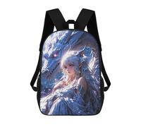 sinyumoney Enchanted Bond Elven Maiden And Mystic Dragon Sacs À Dos Pour Garçons, Cartables Imprimés En 3D, Sacs À Dos De Voyage Tendance Pour Garçons (primaire, Collège) 17inch