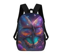 sinyumoney Enchanted Butterfly Garden Sac À Dos Enfant, Cartable, Sac D'école, Motif Dessin Animé 3D, Sac Pour Ordinateur Portable, Pour Garçons Et Filles 17inch