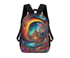 sinyumoney Enchanted Castle Dreamscape Sac À Dos Pour Garçons Et Adolescents, Sacs À Dos Pour Filles, Sacs À Dos Pour Tout-petits, Sacs À Livres Pour L'école Primaire Et Le Collège 17inch