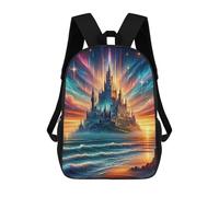sinyumoney Enchanted Castle Skyward Sac À Dos Enfant, Cartable, Sac D'école, Motif Dessin Animé 3D, Sac Pour Ordinateur Portable, Pour Garçons Et Filles 17inch