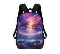 sinyumoney Enchanted Celestial Landscape Sacs À Dos 17 Pouces Pour Enfants, Sacs D'école Imprimés En 3D Pour Élèves Du Primaire Et Du Collège, Garçons Et Filles