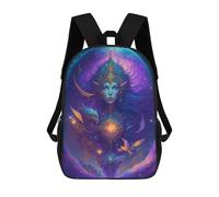 sinyumoney Enchanted Celestial Portrait -2 Sacs À Dos Décontractés Pour Enfants, Sacs D'école Pour Adolescents, Filles Et Garçons, Sacs À Dos Pour Livres 17inch