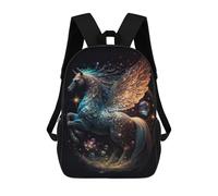 sinyumoney Enchanted Celestial Steed Sac À Dos Scolaire Pour Filles Et Garçons, Grande Capacité, Léger, Pour Enfants Et Étudiants 17inch