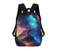 sinyumoney Enchanted Cosmic Tree -3 Sacs À Dos Scolaires Pour Garçons Et Filles, Sacs À Dos Décontractés Pour Le Sport, Sacs À Dos De Grande Capacité Pour L'école Primaire 17inch