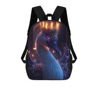 sinyumoney Enchanted Crow A Mystical Portrait Sac À Dos Pour Garçons Et Adolescents, Sacs À Dos Pour Filles, Sacs À Dos Pour Tout-petits, Sacs À Livres Pour L'école Primaire Et Le Collège 17inch