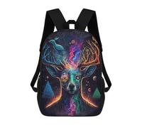 sinyumoney Enchanted Deer Dreamscape Sac À Dos Scolaire Pour Enfants, Sac À Dos De Voyage Décontracté, Grand Sac À Dos Pour Garçons Et Filles 17inch