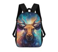 sinyumoney Enchanted Deer Portrait -5 Sac À Dos Imprimé Pour Enfants, Sac D'école, Sac De Voyage Pour Adultes Et Enfants 17inch