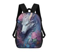 sinyumoney Enchanted Dragon's Garden Sac À Dos Enfant, Sac D'école, Sac À Dos Imprimé 3D Avec Motif De Dessin Animé, Grande Capacité, Pour Garçons Et Filles 17inch