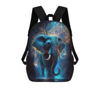 sinyumoney Enchanted Elephant in Mystic Forest Sac À Dos Pour Garçons Et Adolescents, Sacs À Dos Pour Filles, Sacs À Dos Pour Tout-petits, Sacs À Livres Pour L'école Primaire Et Le Collège 17inch