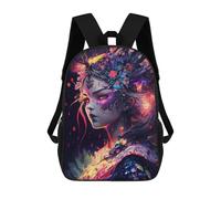 sinyumoney Enchanted Fantasy Portrait -4 Sac À Dos Scolaire Pour Enfants, Imprimé En 3D, Tendance Et Décontracté, Pour Garçons, Élèves Du Primaire Et Du Collège 17inch