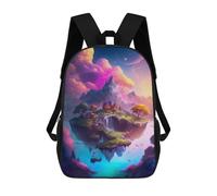 sinyumoney Enchanted Floating Island -2 Sac À Dos Scolaire Imprimé En 3D Pour Enfants, Sac À Dos De Voyage Tendance Et Décontracté Pour Écoliers 17inch