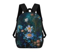sinyumoney Enchanted Floral Garden Sacs À Dos, Sac À Dos Enfant, Sac D'école, Sac À Dos De Voyage Imprimé En 3D, Accessoire De Mode, Sac À Dos Imperméable Pour Enfants 17inch
