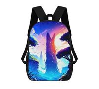 sinyumoney Enchanted Forest at Sunset Sacs À Dos, Sac À Dos Enfant, Sac D'école, Sac À Dos De Voyage Imprimé En 3D, Accessoire De Mode, Sac À Dos Imperméable Pour Enfants 17inch