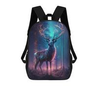 sinyumoney Enchanted Forest Deer -16 Sacs À Dos Pour Enfants, Sac À Dos Scolaire, Sac À Dos Imprimé En 3D Pour Enfants, Sac À Dos De Voyage, Sac À Livres, Sac D'école Pour Enfants 17inch