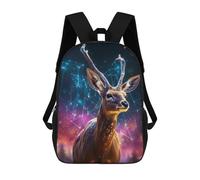 sinyumoney Enchanted Forest Deer -22 Sac À Dos Scolaire Imprimé En 3D Pour Enfants, Sac À Dos De Voyage Tendance Et Décontracté Pour Écoliers 17inch