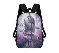sinyumoney Enchanted Forest Encounter Sac À Dos Scolaire Pour Enfants, Imprimé En 3D, Pour Garçons, Élèves Du Primaire Et Du Collège 17inch