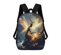 sinyumoney Enchanted Forest Fairy Sac à dos imprimé pour enfants, sac à dos d'école pour adultes et enfants, sac à dos de voyage, Style-19-1, 17"