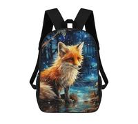 sinyumoney Enchanted Forest Fox -5 Sac À Dos Imprimé 3D Pour Enfants, Sac À Dos Léger Pour Écoliers Et Écoliers, Sac À Goûter Pour La Crèche 17inch