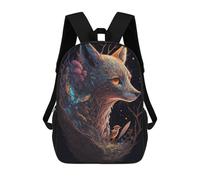sinyumoney Enchanted Forest Fox Sac À Dos Scolaire Pour Enfants, Imprimé En 3D, Tendance Et Décontracté, Pour Garçons, Élèves Du Primaire Et Du Collège 17inch