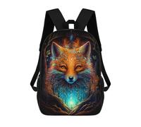 sinyumoney Enchanted Forest Fox Sacs À Dos Pour Enfants, Cartables, Sacs À Dos Scolaires Imprimés En 3D, Sacs À Dos De Voyage Tendance Pour Enfants (primaire, Collège) 17inch