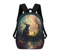 sinyumoney Enchanted Forest Globe Sacs À Dos Imprimés En 3D Pour Enfants, Sacs D'école Tendance Pour Garçons, Sacs De Voyage, Sacs Scolaires Pour Élèves Du Primaire 17inch