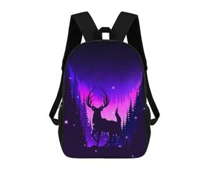 sinyumoney Enchanted Forest Night Sac À Dos Scolaire Pour Adolescents, Imprimé En 3D, Ajustable, À Poches Tendance, Pour Enfants, Garçons, Filles, Étudiants Et Adolescents 17inch