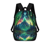sinyumoney Enchanted Forest Reflections -2 Sac À Dos Enfant, Cartable, Sacs À Dos Scolaires Imprimés En 3D Pour Élèves Du Primaire Et Du Collège, Cadeau D'anniversaire Pour Adolescents 17inch