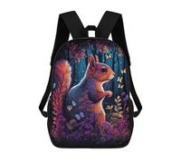 sinyumoney Enchanted Forest Squirrel Sac À Dos Scolaire Imprimé En 3D Pour Garçons Et Filles, Sac À Dos Pour Enfants, Sac De Voyage 17inch