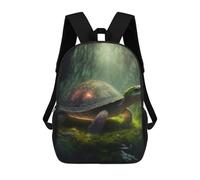 sinyumoney Enchanted Forest Turtle-3 Sac À Dos En Peluche À Motif Dessin Animé, Sac À Dos 3D Pour Enfants, Idée Cadeau D'anniversaire Pour Garçons Et Filles 17inch
