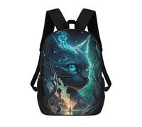 sinyumoney Enchanted Forest Whiskers Sac À Dos Enfant, Cartable, Sac D'école, Motif Dessin Animé 3D, Sac Pour Ordinateur Portable, Pour Garçons Et Filles 17inch