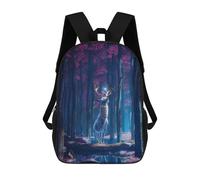 sinyumoney Enchanted Forest with Glowing Deer Sacs À Dos Pour Enfants, Cartables, Sacs À Dos Scolaires Imprimés En 3D, Sacs À Dos De Voyage Tendance Pour Enfants (primaire, Collège) 17inch