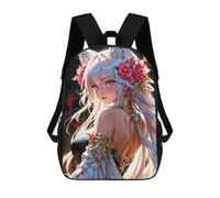 sinyumoney Enchanted Fox Maiden Sac À Dos Scolaire Imprimé En 3D Pour Garçons Et Filles, Sac À Dos Pour Enfants, Sac De Voyage 17inch