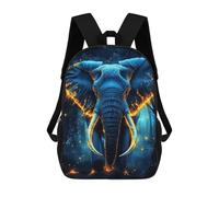 sinyumoney Enchanted Glowing Elephant Art Print Sacs À Dos Tendance Imprimés En 3D 17inch Sac D'école Décontracté Pour Enfants, Garçons, Élèves Du Primaire Et Du Collège