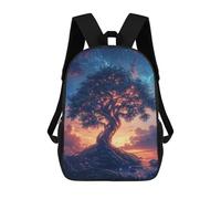 sinyumoney Enchanted Glowing Tree Landscape 17inch Sacs À Dos Scolaires Imprimés En 3D - Sacs À Dos Tendance Pour Garçons Du Primaire Et Du Collège