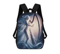 sinyumoney Enchanted Harp Fantasy Art Sac À Dos Enfant, Sac À Dos Anime, Grand Sac À Dos Enfant, Sac À Dos Imprimé En 3D Pour Enfants, Cartable, Cartable Pour Garçons Et Filles 17inch