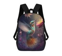 sinyumoney Enchanted Hummingbird Flight Sacs À Dos, Sac À Dos Enfant, Sac D'école, Sac À Dos De Voyage Imprimé En 3D, Accessoire De Mode, Sac À Dos Imperméable Pour Enfants 17inch