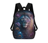 sinyumoney Enchanted Lion Portrait -1 Sacs À Dos Pour Enfants 17inch Sac À Dos Scolaire, Sac D'école Imprimé En 3D Pour Garçons, Élèves Du Primaire Et Du Collège
