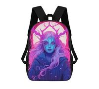 sinyumoney Enchanted Moonlit Portrait Sac À Dos Imprimé 3D Pour Enfants, Sac À Dos Léger Pour Écoliers Et Écoliers, Sac À Goûter Pour La Crèche 17inch