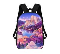 sinyumoney Enchanted Mountain Landscape Sac À Dos Imprimé 3D Pour Enfants, Sac À Dos Léger Pour Écoliers Et Écoliers, Sac À Goûter Pour La Crèche 17inch